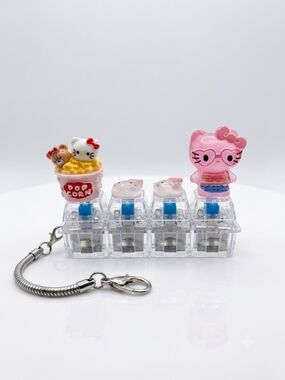 Cute Kitty Clicker Keychain LED Charms - Glow In The Dark